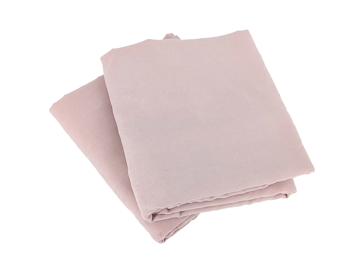 Parure 240x220 cm MILA polyester micro lavée rose poudré 3 pièces