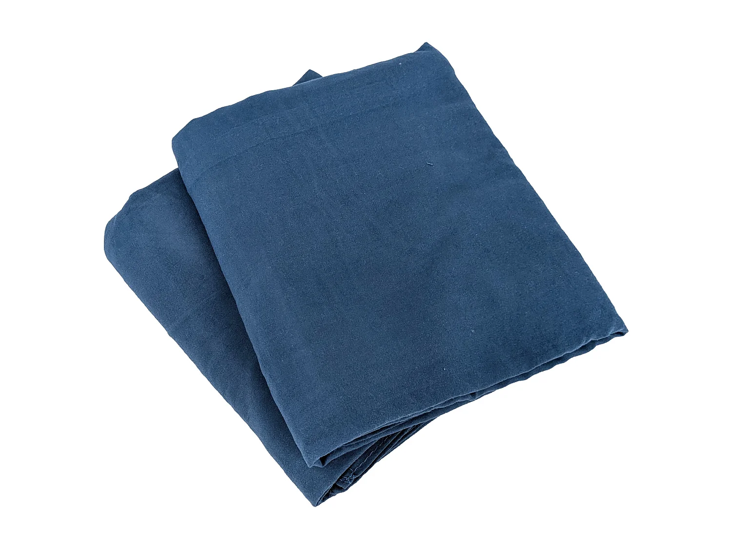 Parure 240x220 cm MILA polyester micro lavée bleu nuit 3 pièces