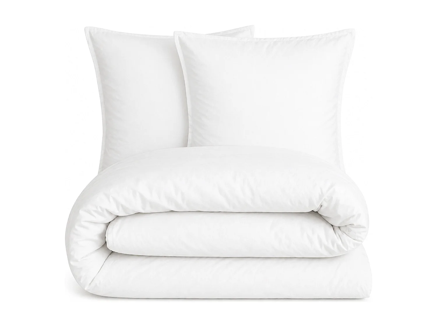 Parure 260x240 cm MILA polyester micro lavée blanc 3 pièces
