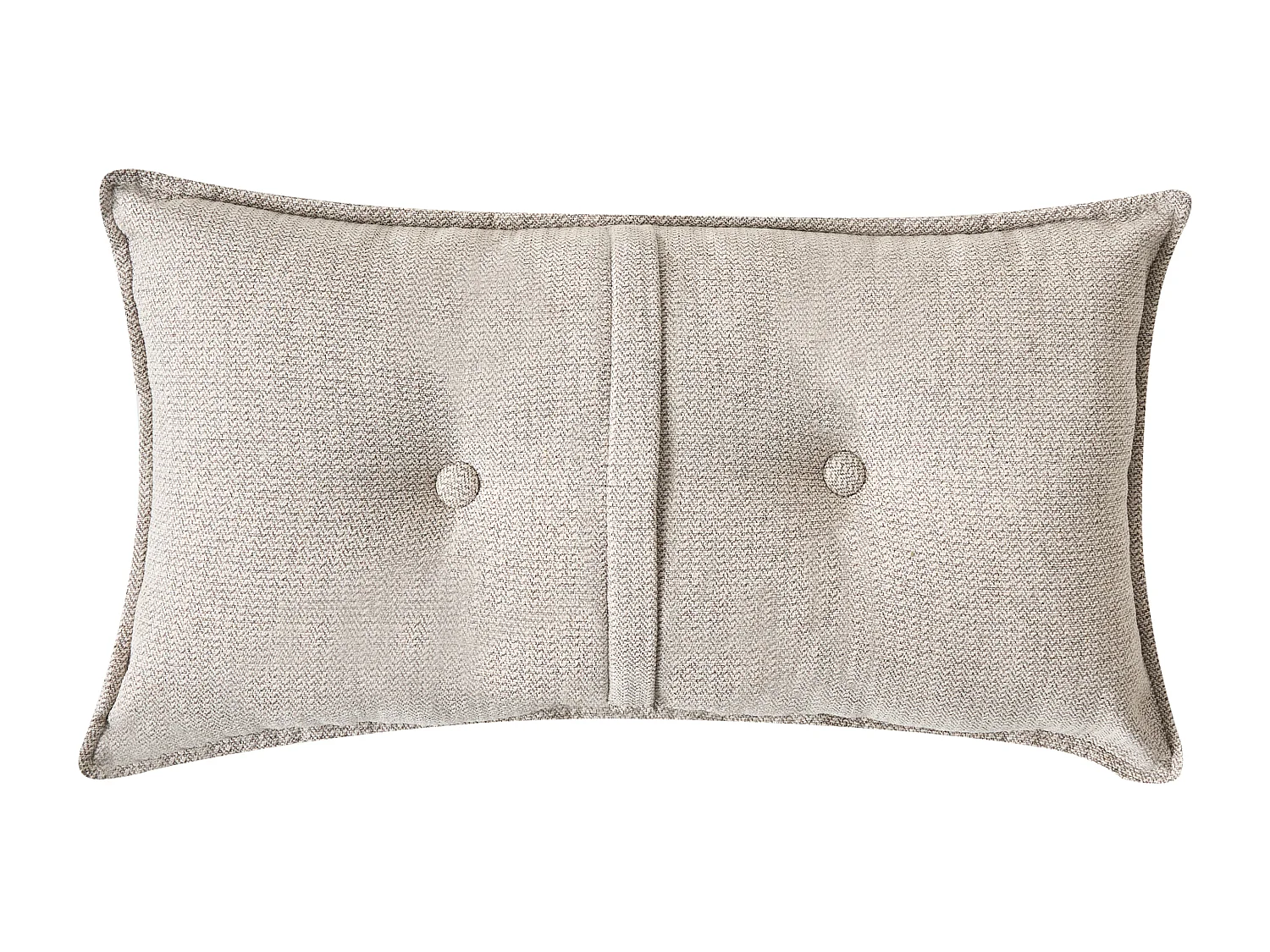 Modernes Ecksofa in hellem Beige mit 3 Zierkissen Stoffbezug Eckcouch links Dolva