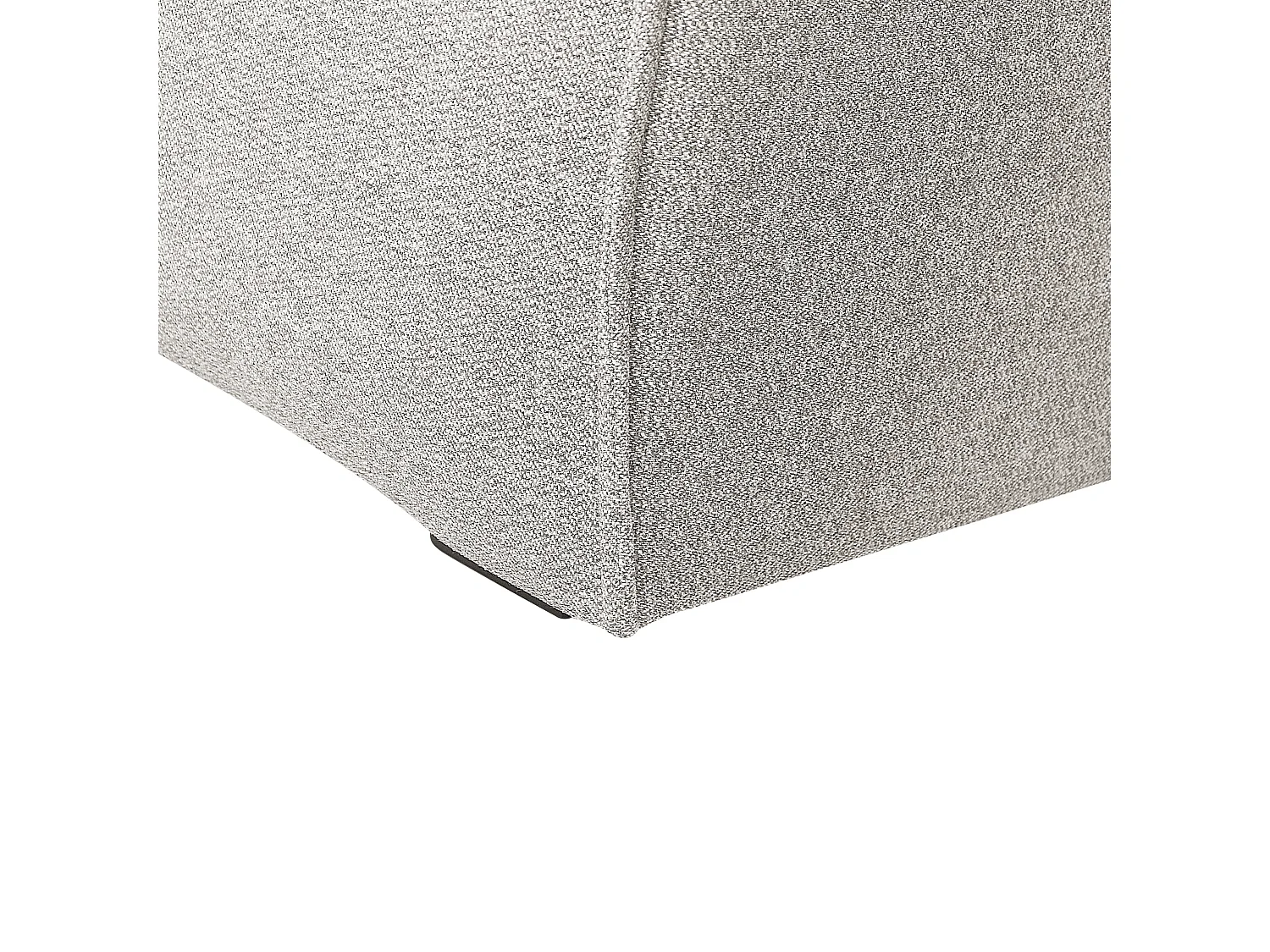 Canapé d'Angle Côté Gauche 3 Places avec Coussins Rembourré en Tissu Beige Clair Dolva