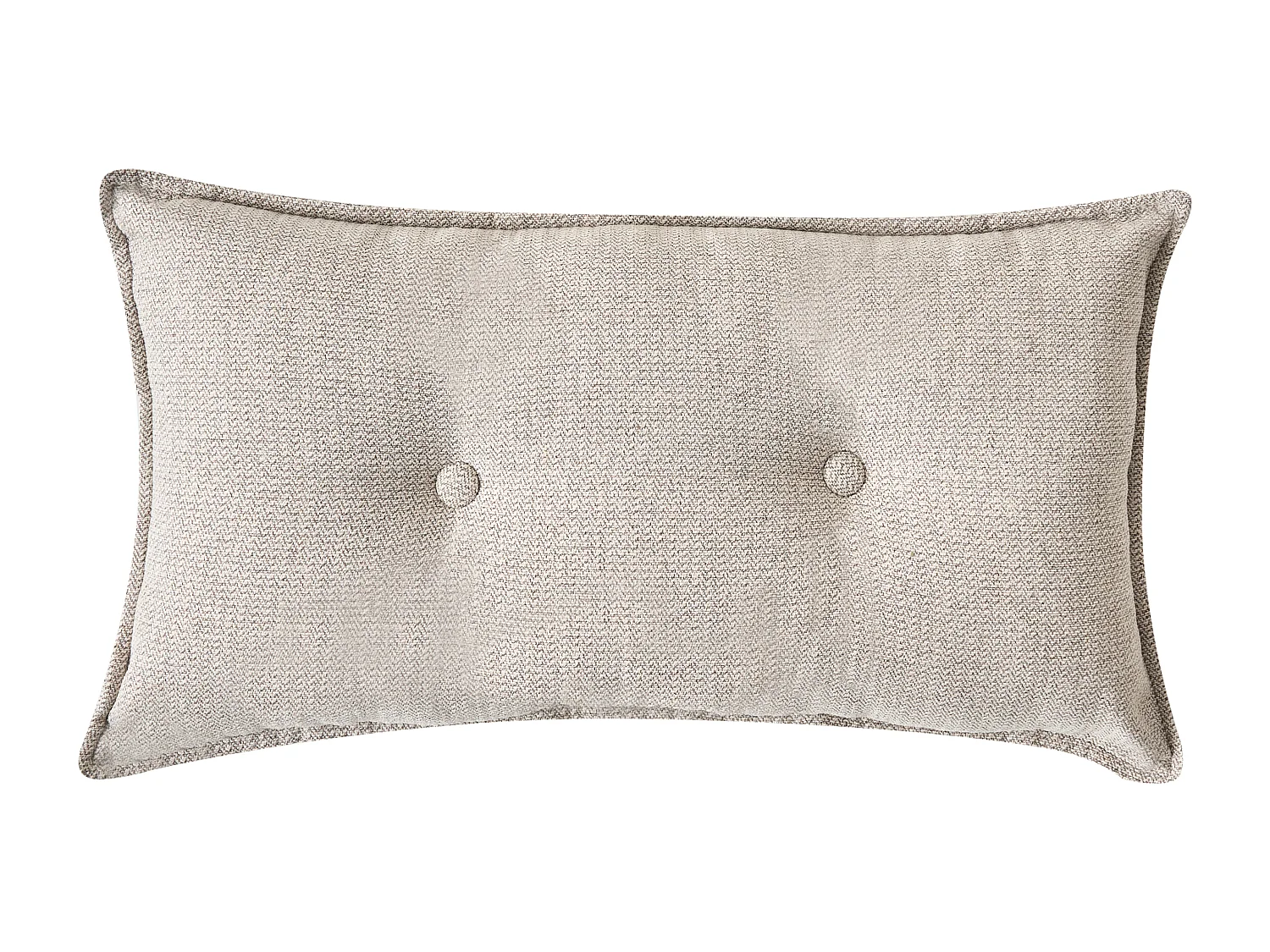 Canapé d'Angle Côté Gauche 3 Places avec Coussins Rembourré en Tissu Beige Clair Dolva