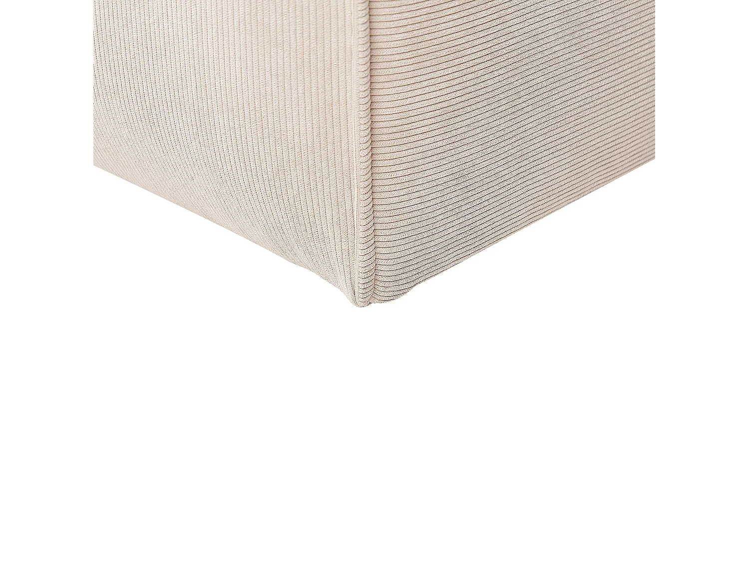 Narożnik DOLVA Sztruks Beżowy dla 3 osób Lewostronny