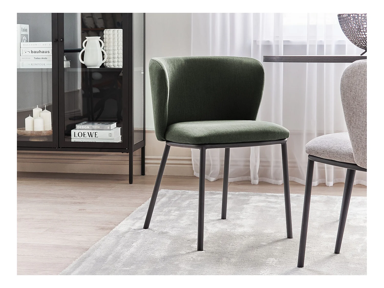 Set van 2 eetkamerstoelen MINA Donkergroen