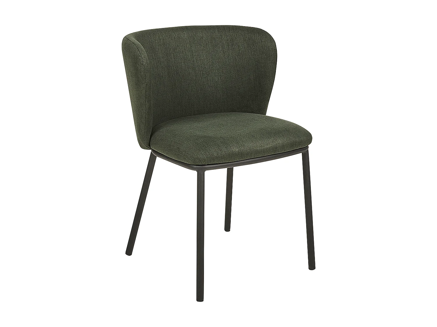 Lot de 2 chaises de salle à manger MINA Vert foncé
