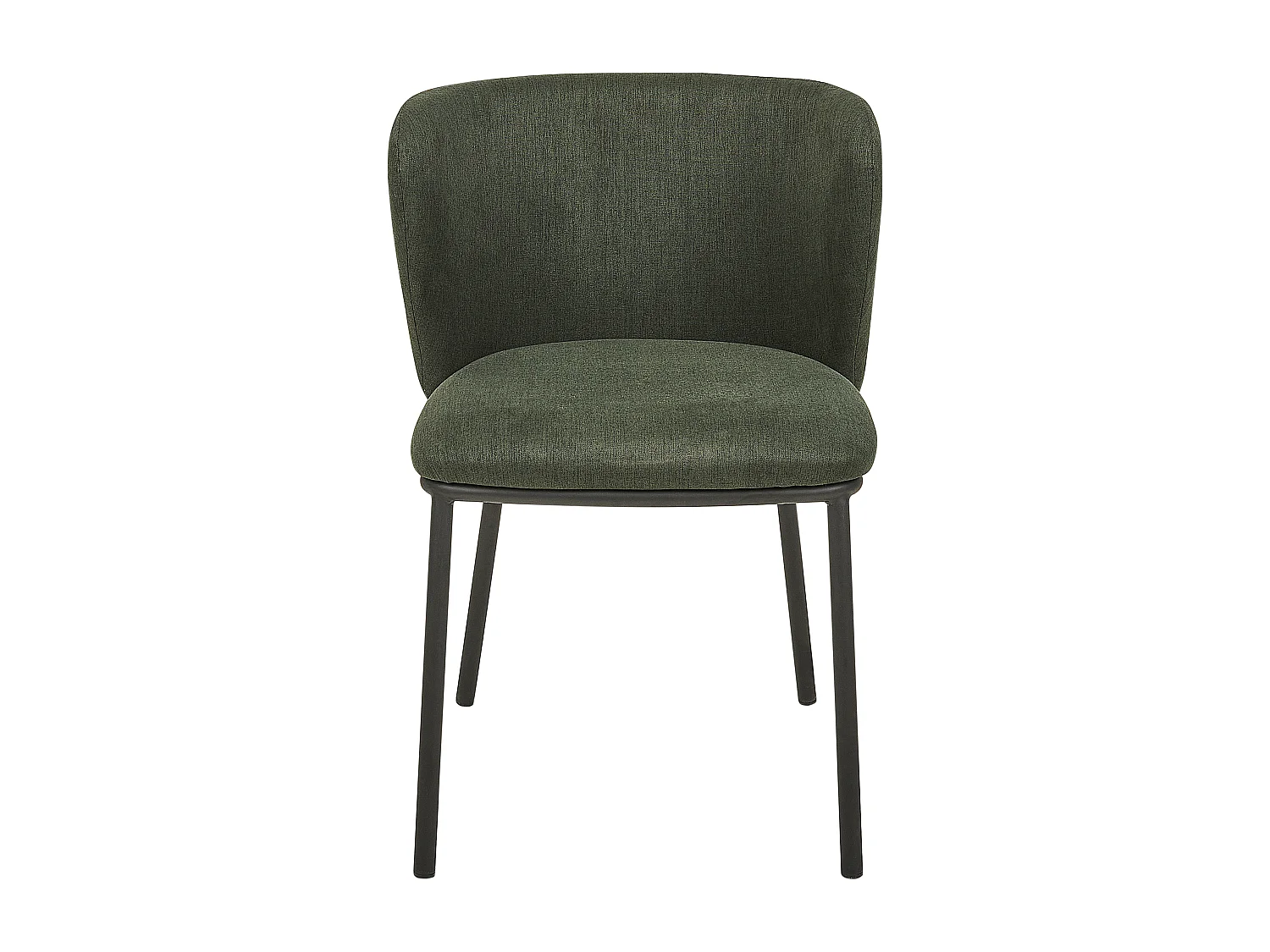 Lot de 2 chaises de salle à manger MINA Vert foncé