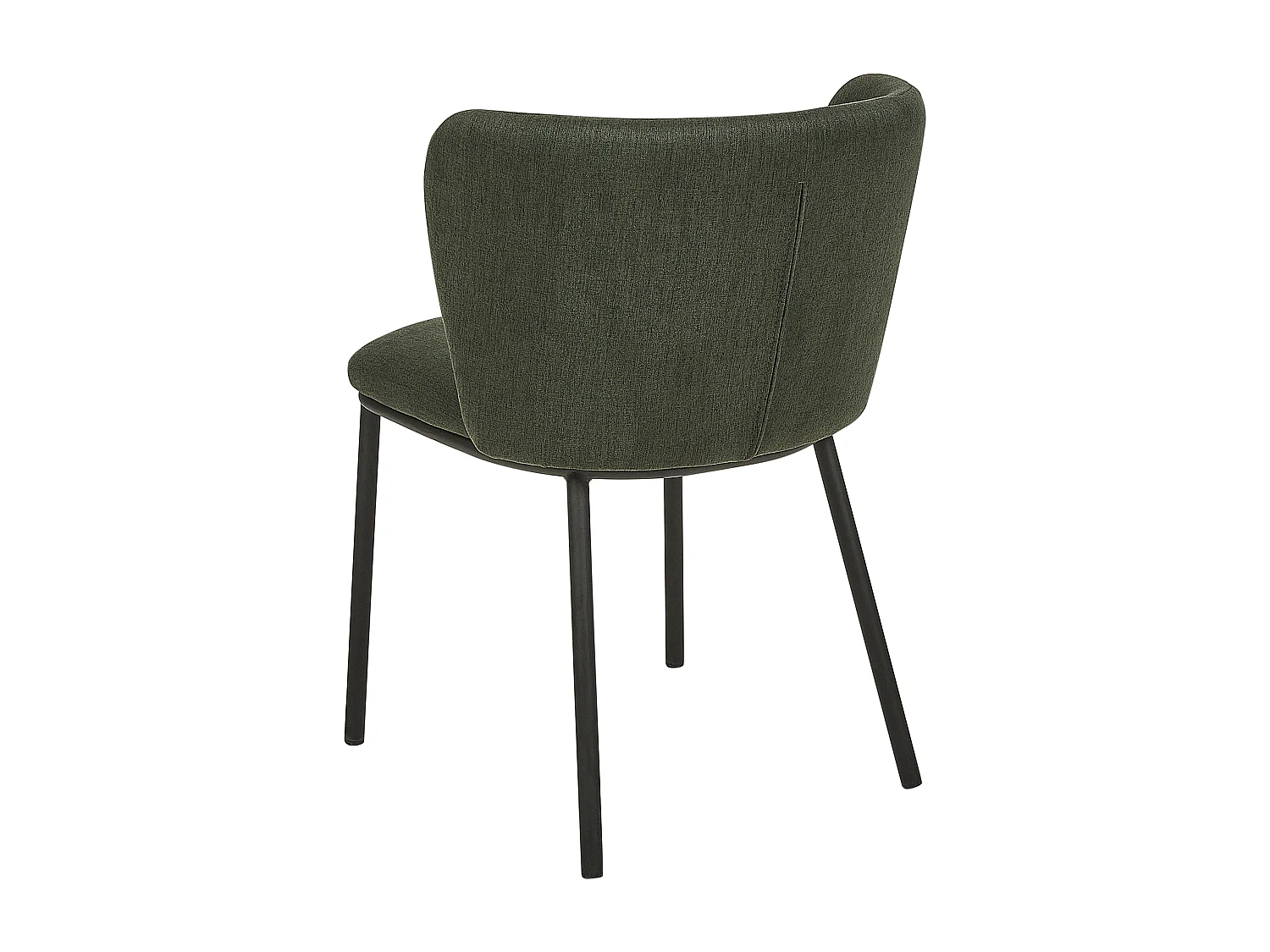 Lot de 2 chaises de salle à manger MINA Vert foncé