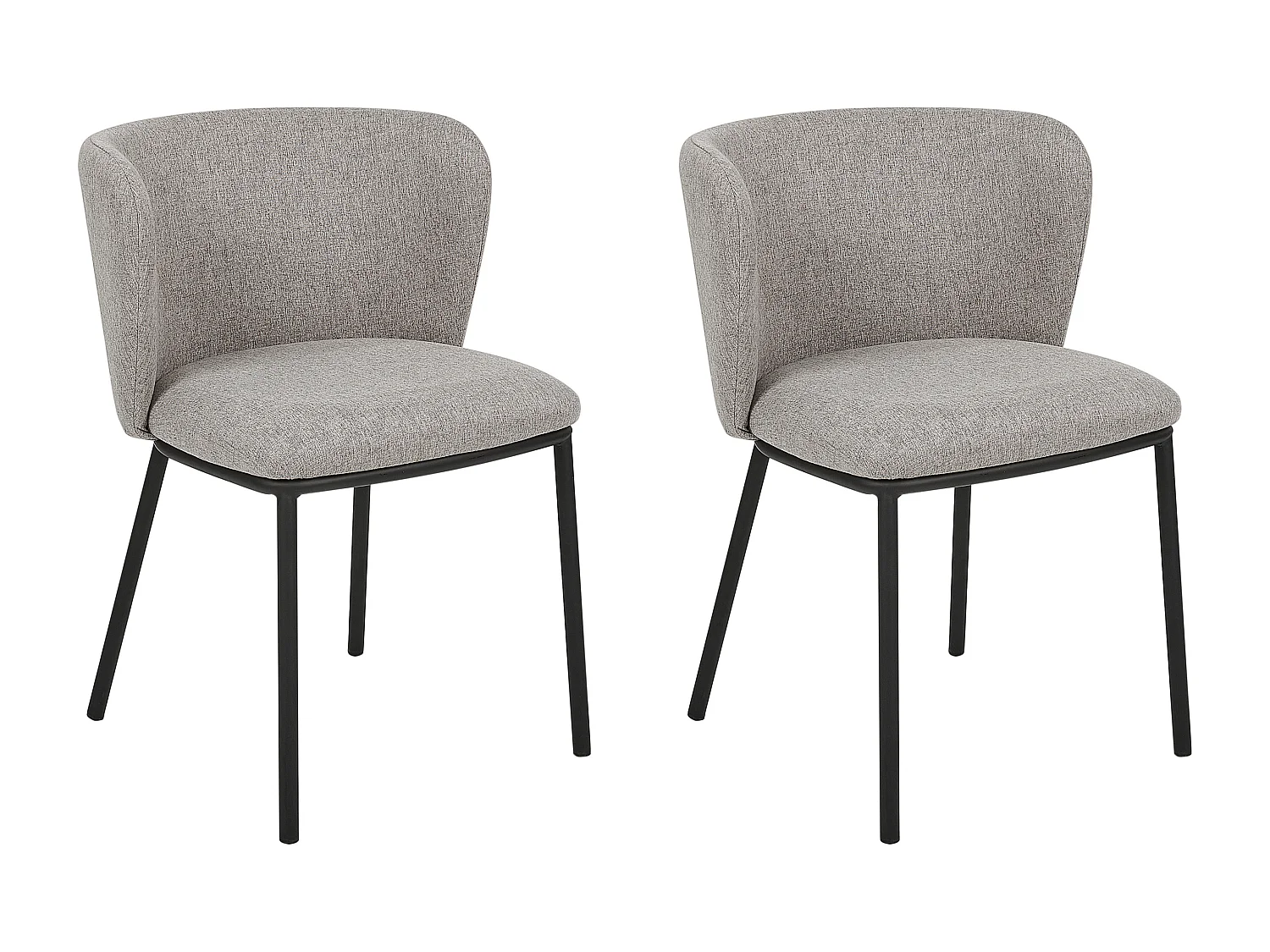 Esszimmerstuhl 2er Set MINA Grau