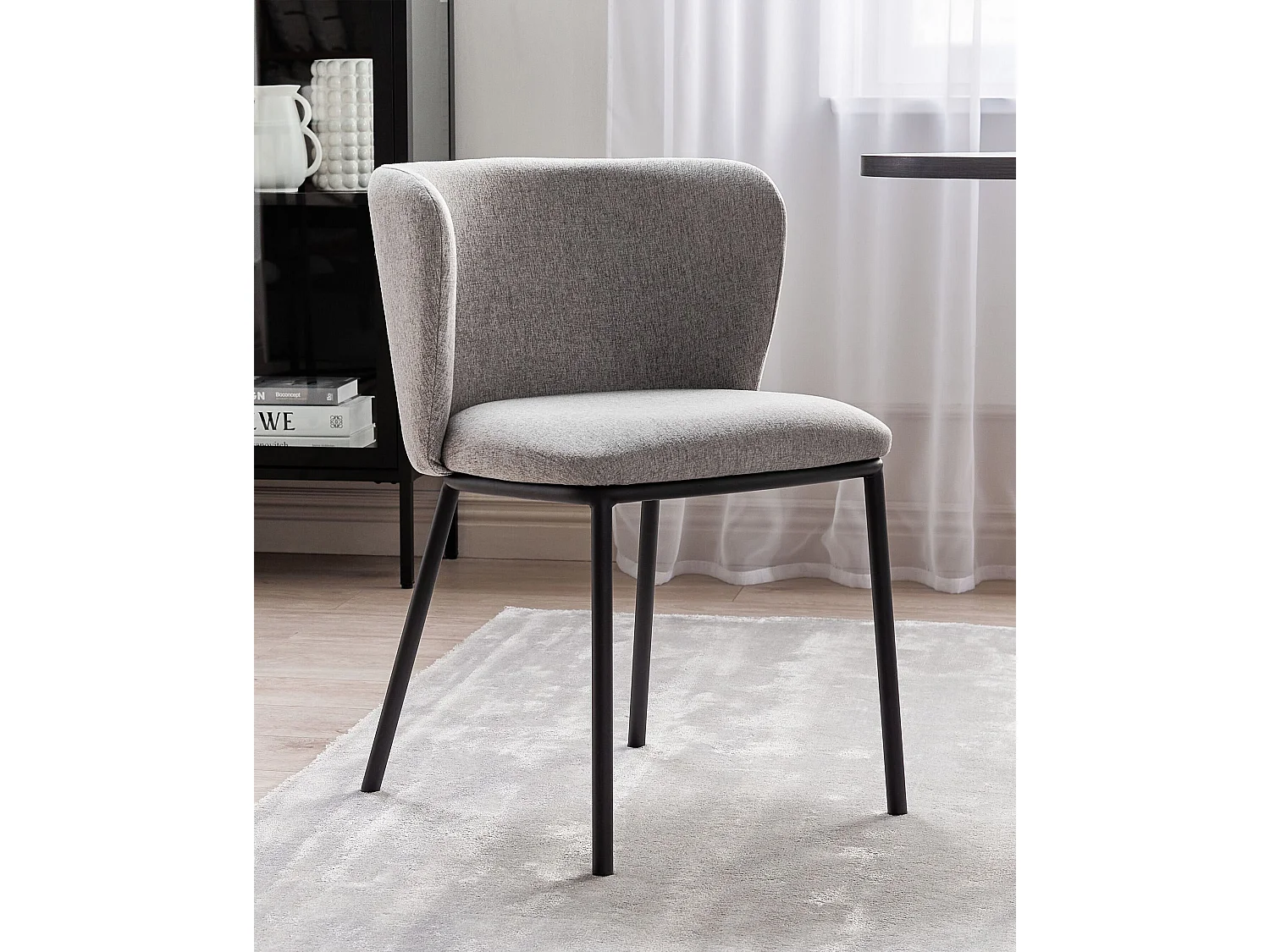 Lot de 2 chaises de salle à manger MINA Gris