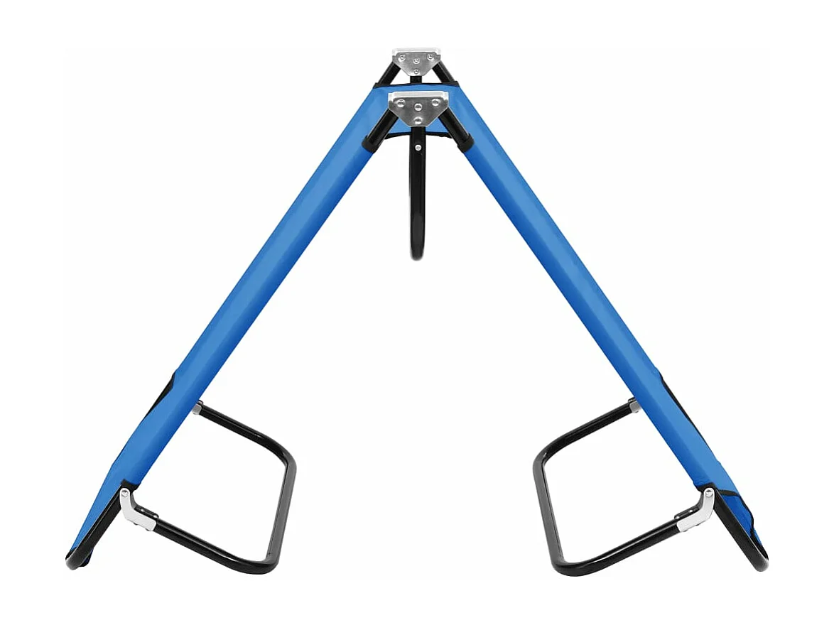 Tumbona tumbona para tomar el sol cama de jardín terraza muebles de exterior plegables azul acero 02_0012865