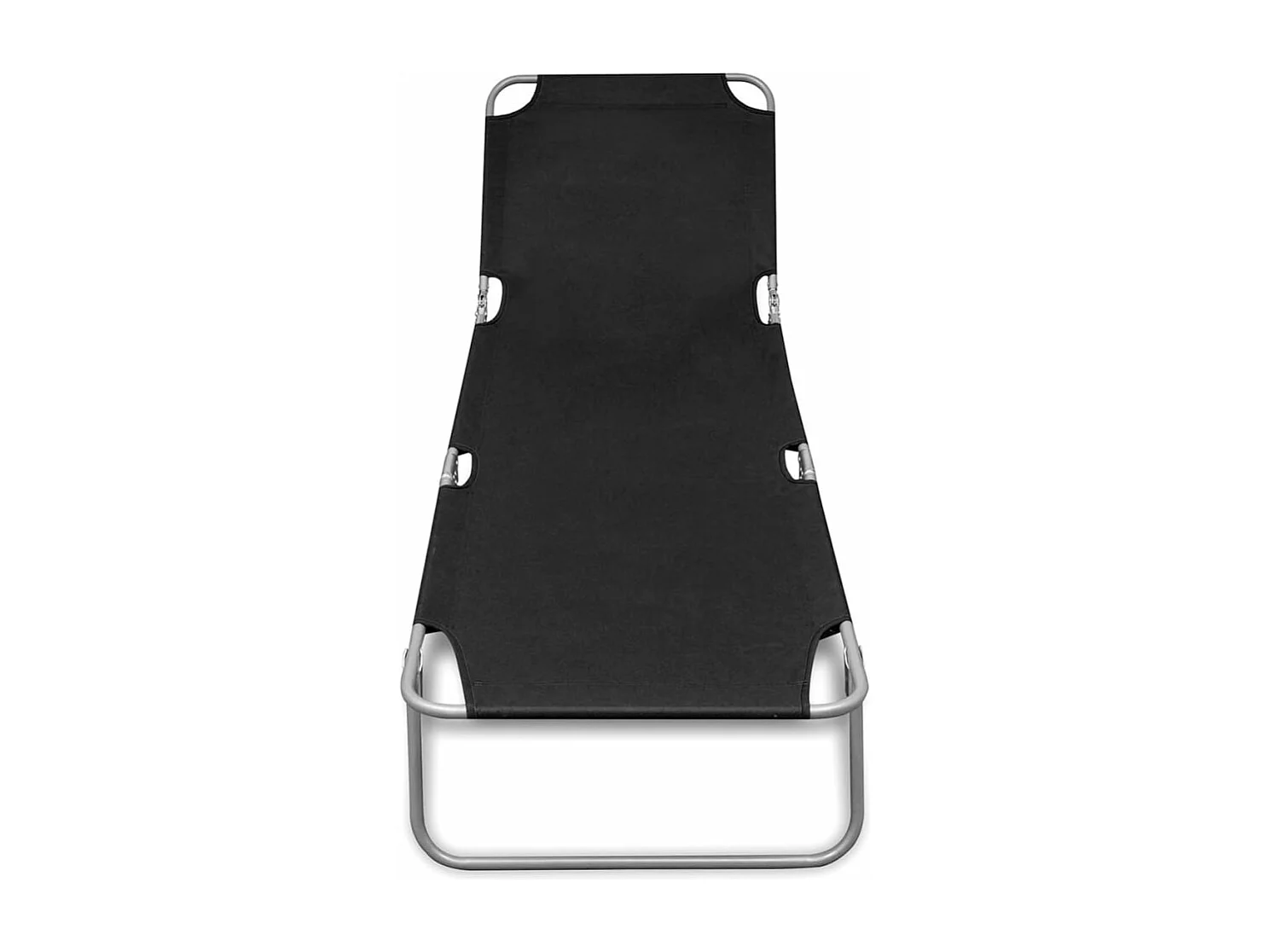 Transat chaise longue bain noire 189 x 58 x 27 cm 02_0012797