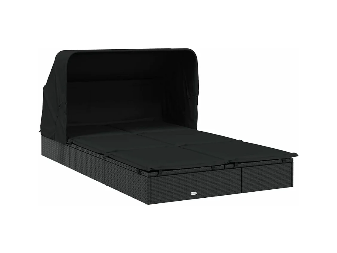 Transat chaise longue 2 noire 213 x 118 x 97 cm 02_0012189