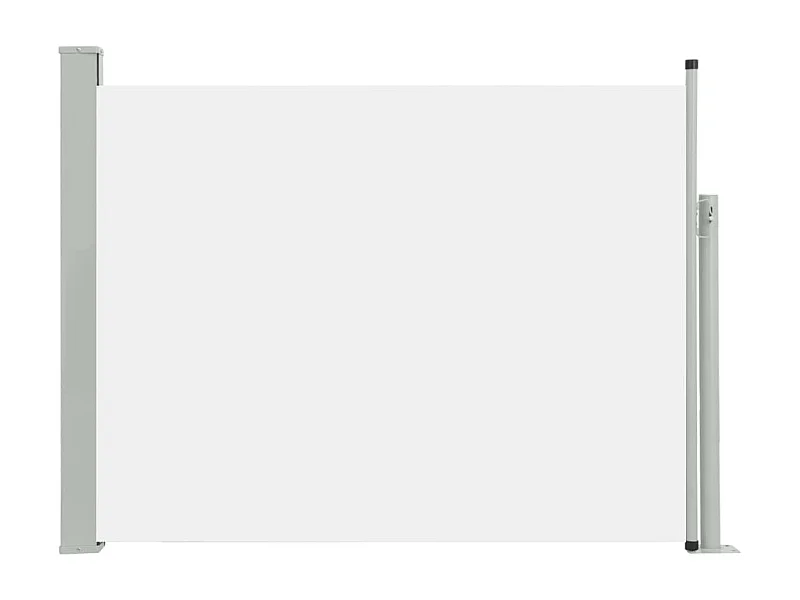 Tenda da sole parasole laterale retrattile per patio giardino terrazza balcone schermo di protezione visiva 140 x 500 cm crema 02_0007253