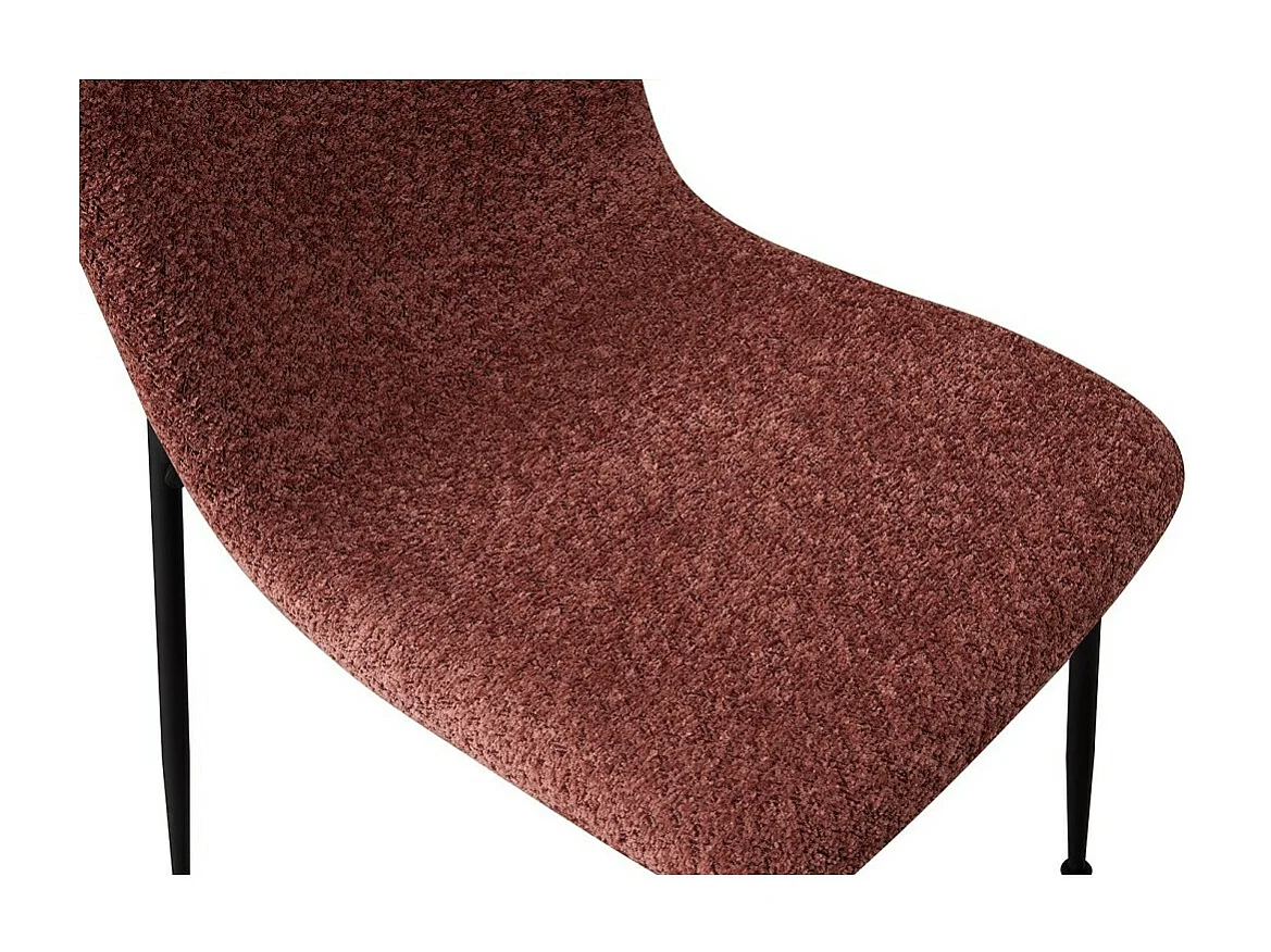 Stoel 'ALICE' Bouclé Roze, afmetingen H81.5 x B42 x D57, ideaal voor uw keuken of eetkamer.