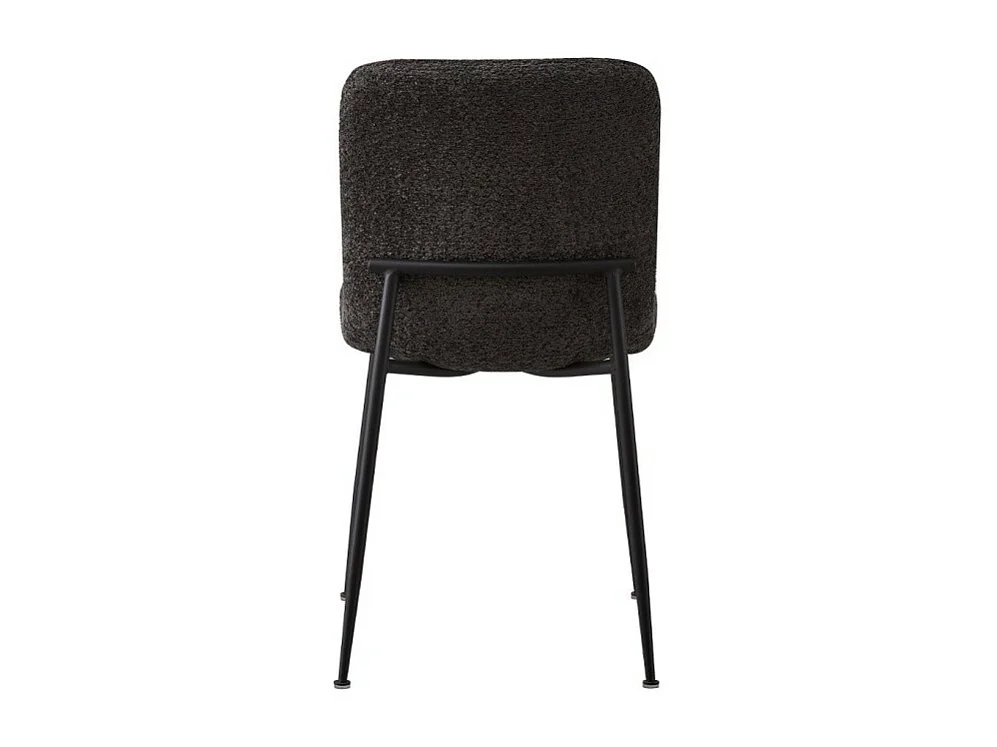 Stoel 'ALICE' Bouclé Grijs, afmeting H81,5 x B42 x D57, ideaal voor uw keuken of eetkamer.