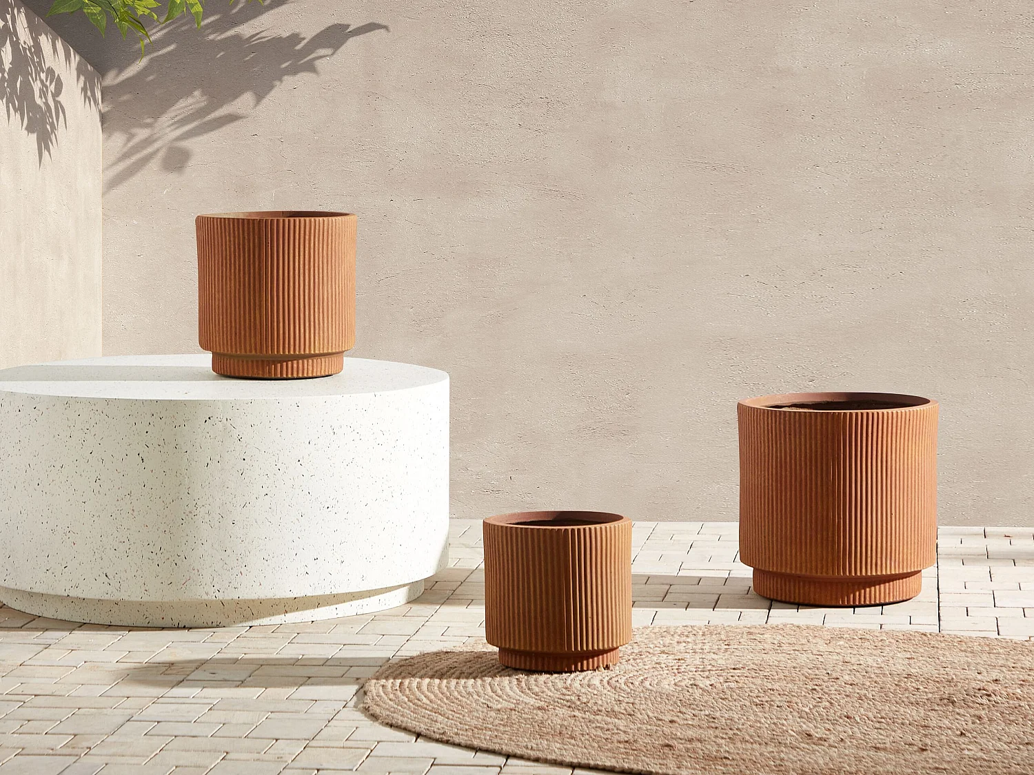 Cache-pot DARIA 24 cm Marron doré