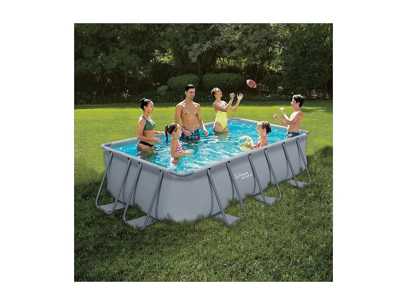 Piscine tubulaire LUDO 3 - 5.49 x 2.74 x 1.32 m - filtration à  sable 5,1m3/H