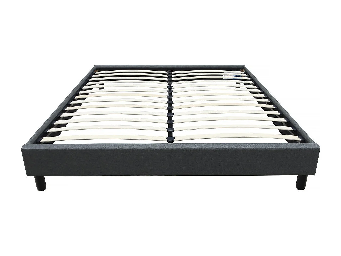 Somier de tela "Andy" - 140 x 190cm - Gris marengo