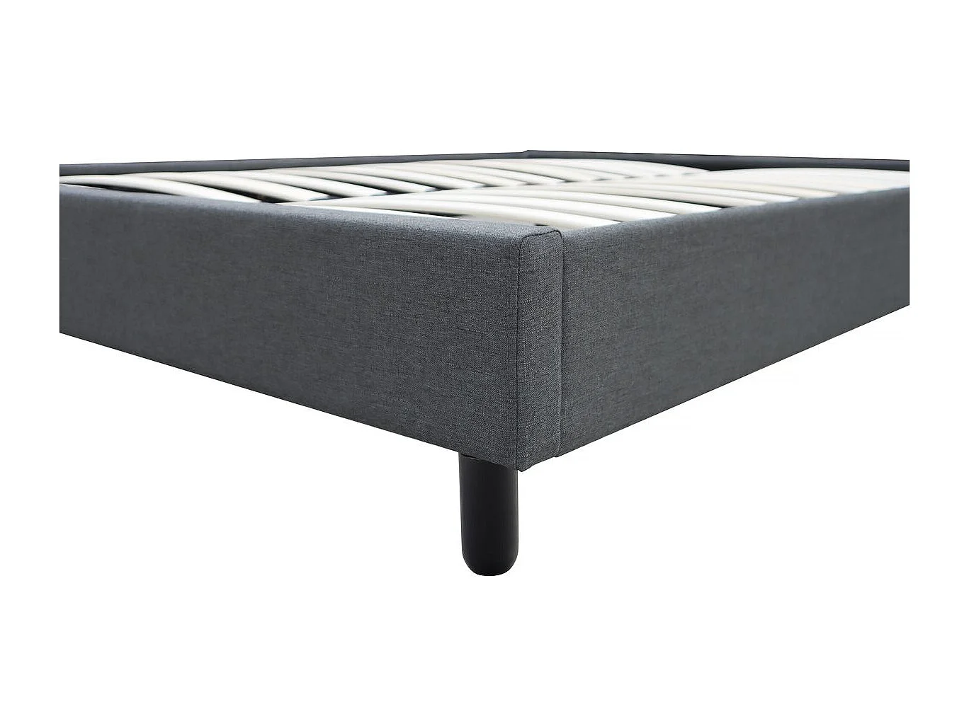 Somier de tela "Andy" - 140 x 190cm - Gris marengo