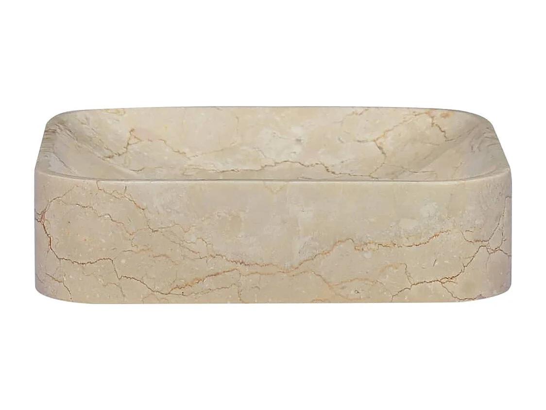 Lavabo fait à la crème 40 x 40 x 10 cm 02_0002824