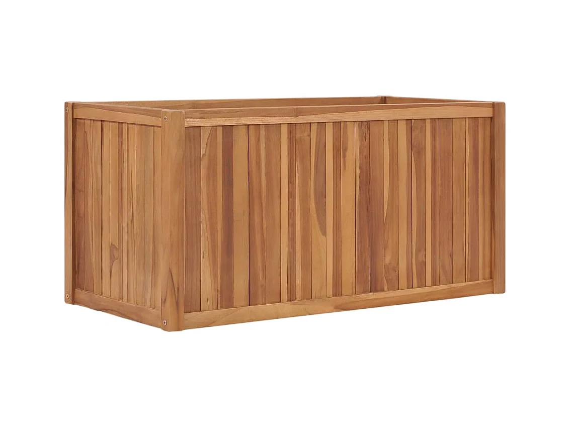 Jardinière lit surélevé plantes bois marron 100 x 50 x 50 cm 02_0000899