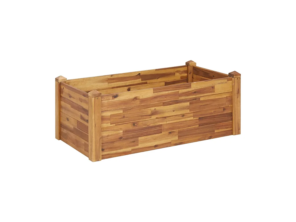 Jardinière lit surélevé plantes bois marron 110 x 60 x 44 cm 02_0000984