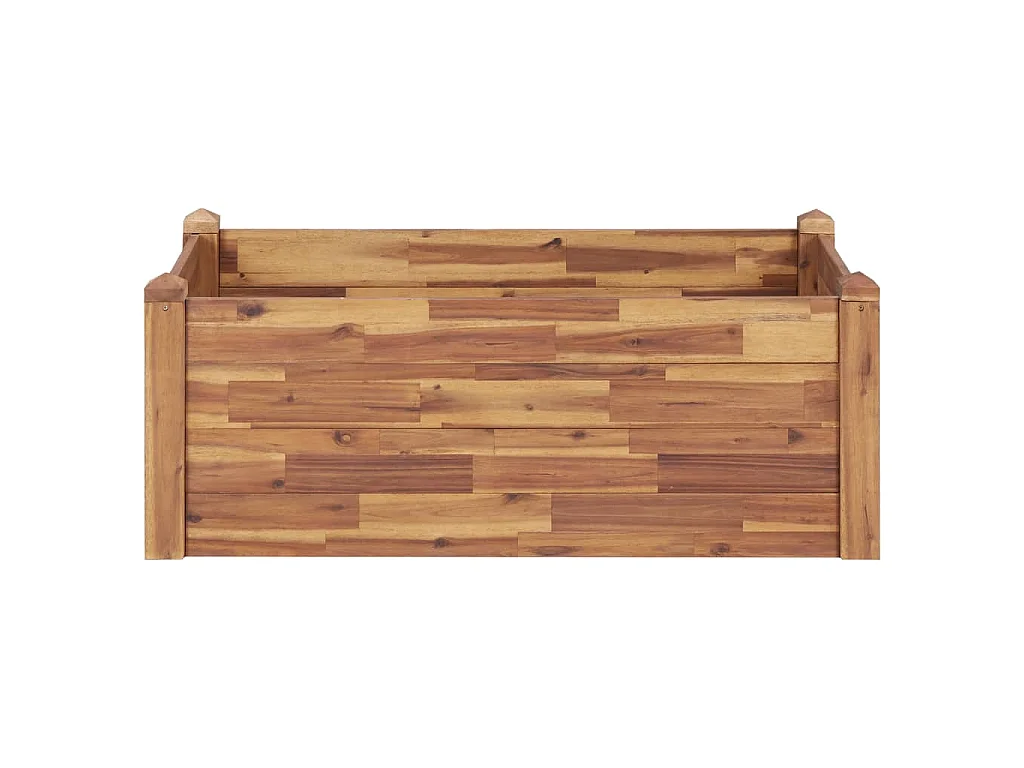 Fioriera rialzata per piante e fiori giardino 110 x 60 x 44 cm legno massello di acacia 02_0000984