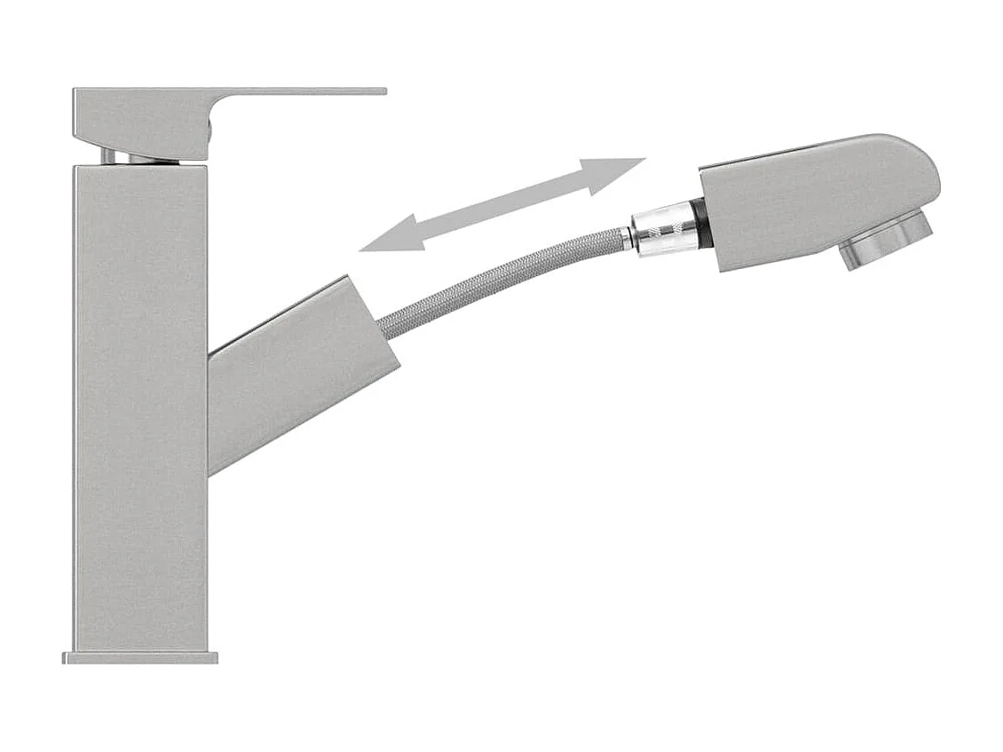 Robinet de lavabo rétractable de bain 157x172 mm argenté 02_0003524