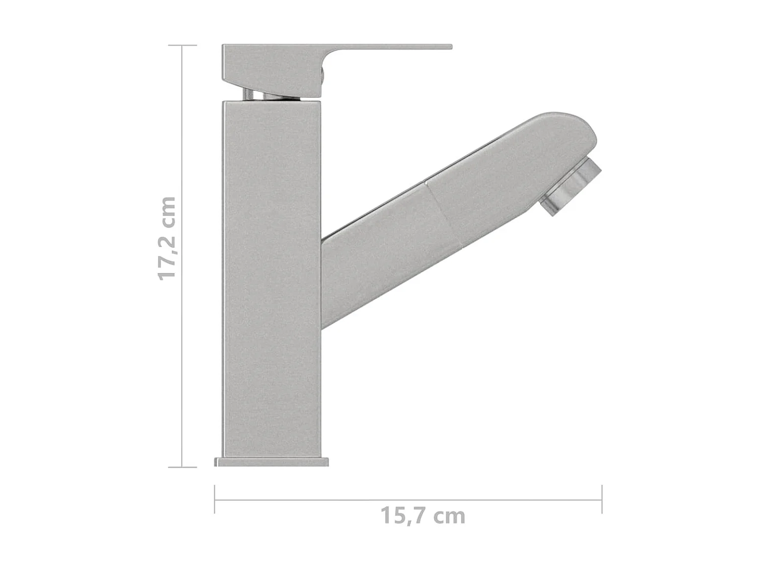 Robinet de lavabo rétractable de bain 157x172 mm argenté 02_0003524