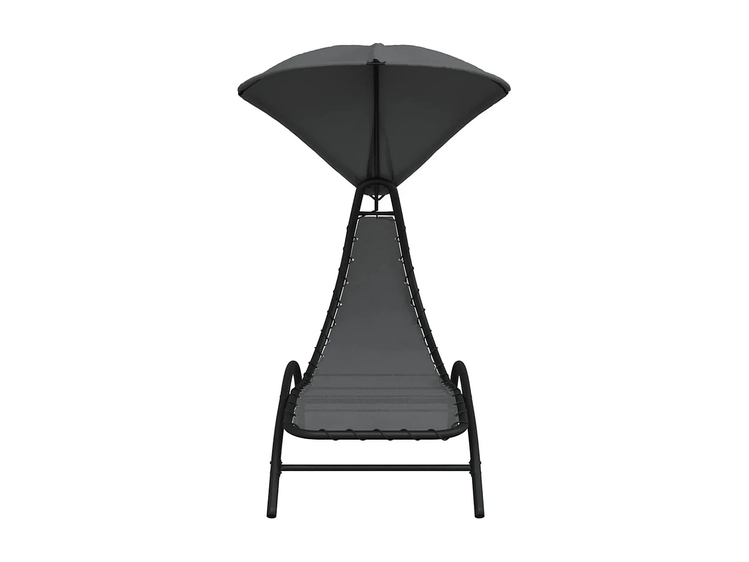 Transat chaise longue bain grise 167 x 80 x 195 cm 02_0012769