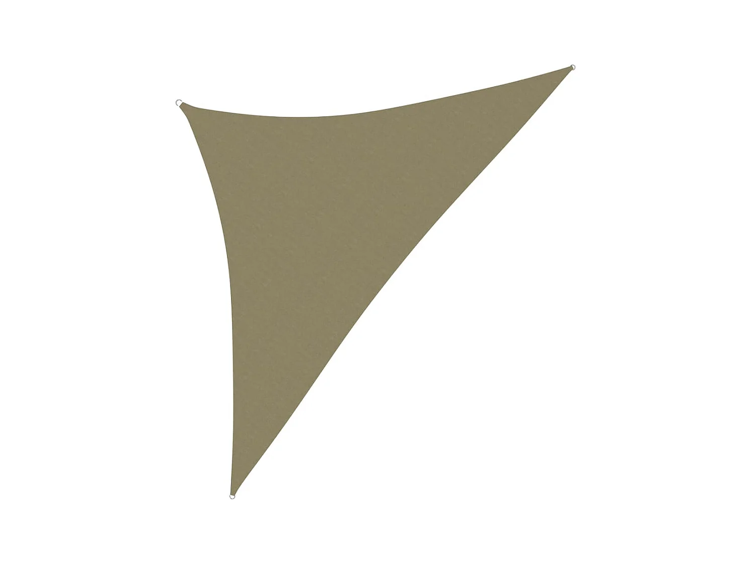 Vela parasole triangolare in tessuto oxford 4 x 4 x 5,8 m beige 02_0009874