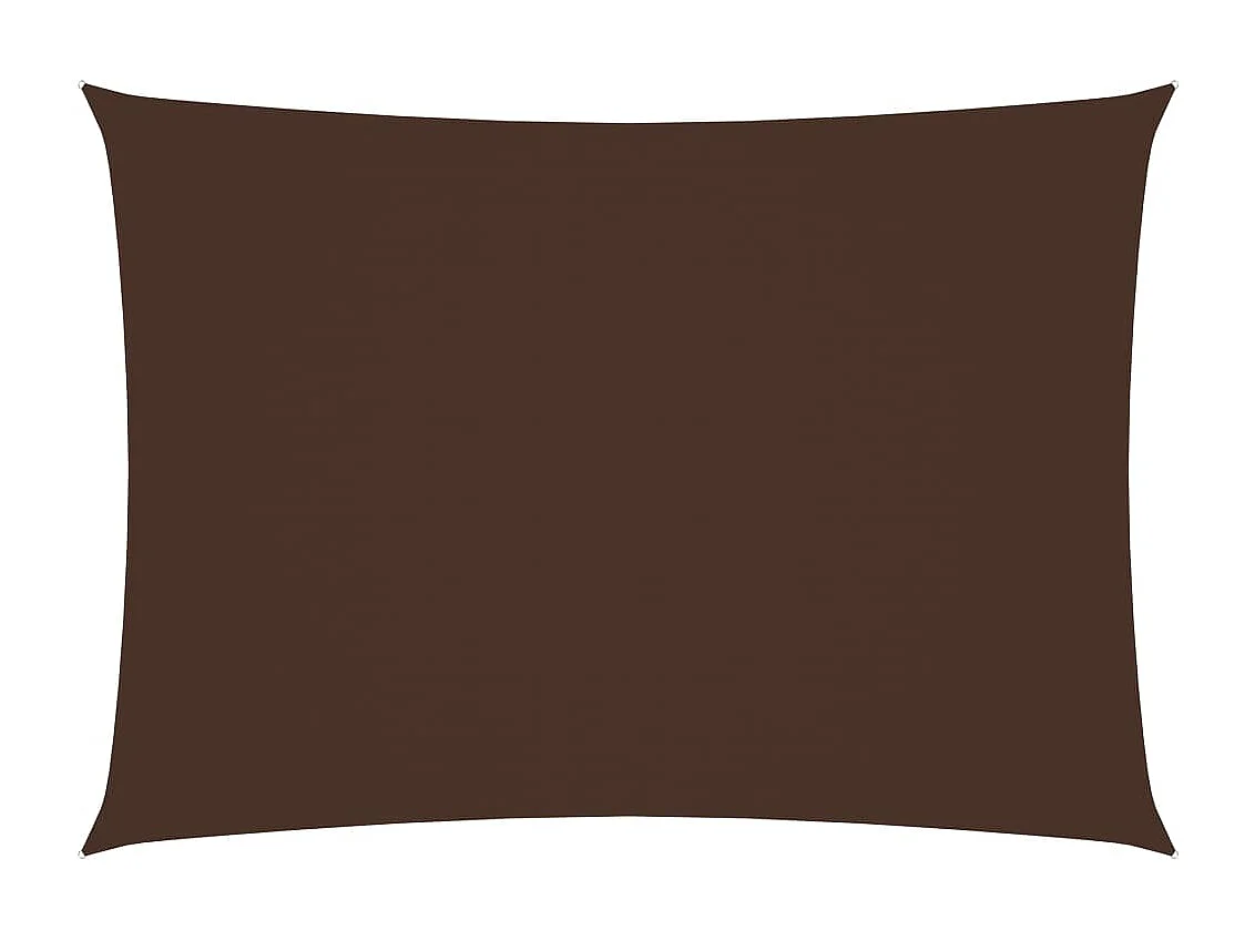Voile toile d'ombrage parasol tissu marron 450 x 200 x 200 cm 02_0009622