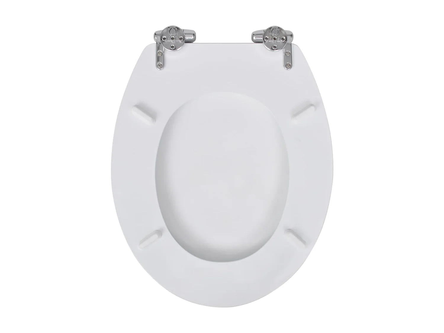 Siège de toilette abattant effet bois blanche 45 x 36 x 5 cm 02_0002875
