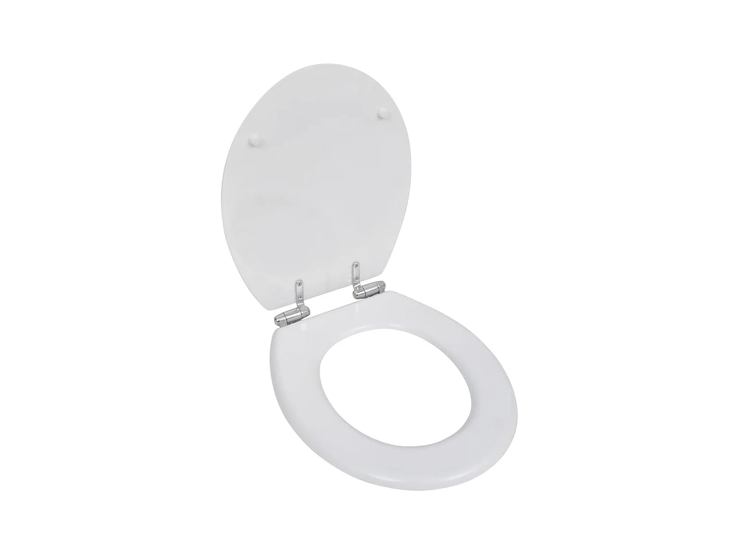 Siège de toilette abattant effet bois blanche 45 x 36 x 5 cm 02_0002875