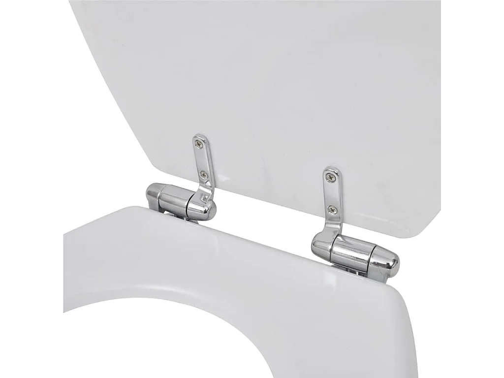 Sedile WC coperchio WC con coperchio in MDF chiusura rallentata bianco 02_0002875