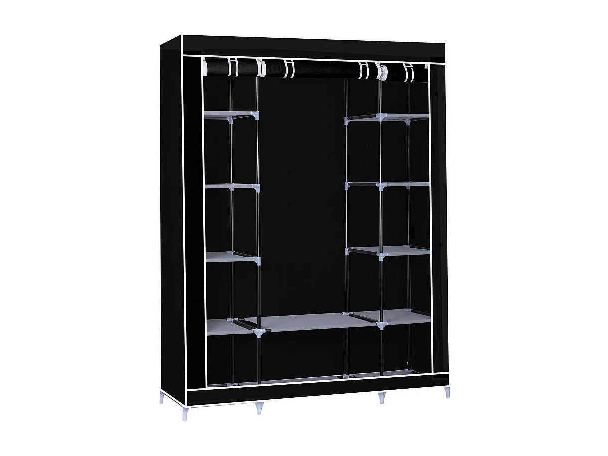 Herzberg HG-8009: Armoire de rangement - Grande Noire