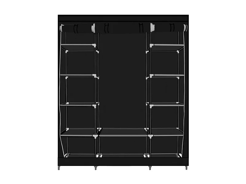Herzberg HG-8009: Armoire de rangement - Grande Noire