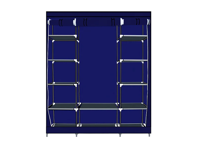 Herzberg HG-8009: Armoire de rangement - Grande Bleu