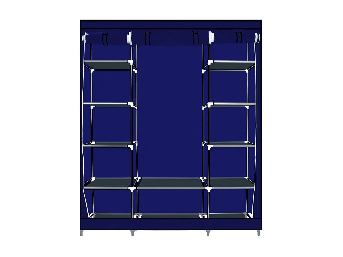 Herzberg HG-8009: Armoire de rangement - Grande Bleu