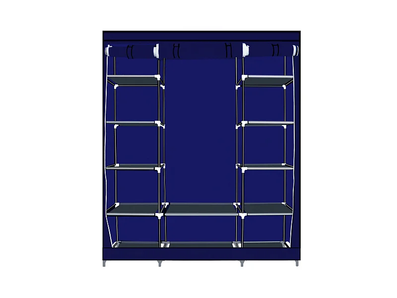 Herzberg HG-8009: Armoire de rangement - Grande Bleu