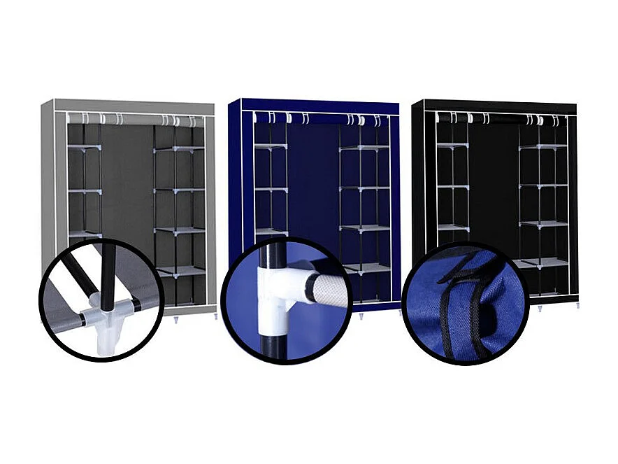 Herzberg HG-8009: Armoire de rangement - Grande Bleu