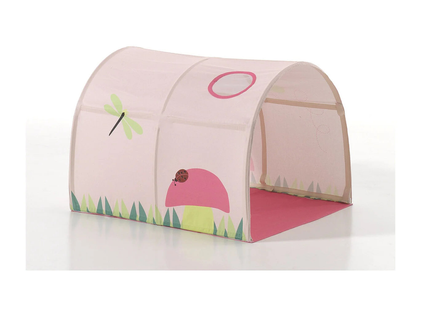 Lit Enfant Tente & Tunnel "Scott Spring" 90x200cm Blanc