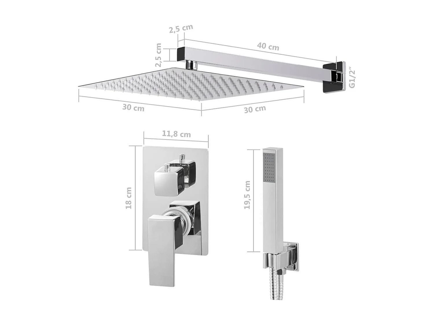 Set completo sistema doccia soffione doccia acciaio inox argento 02_0003103