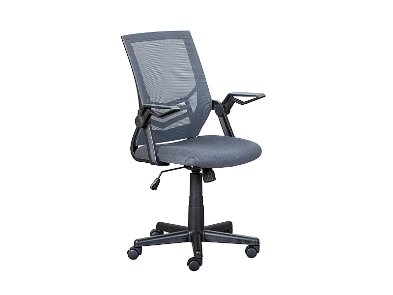 Chaise de bureau réglable grise en maille - FT12074