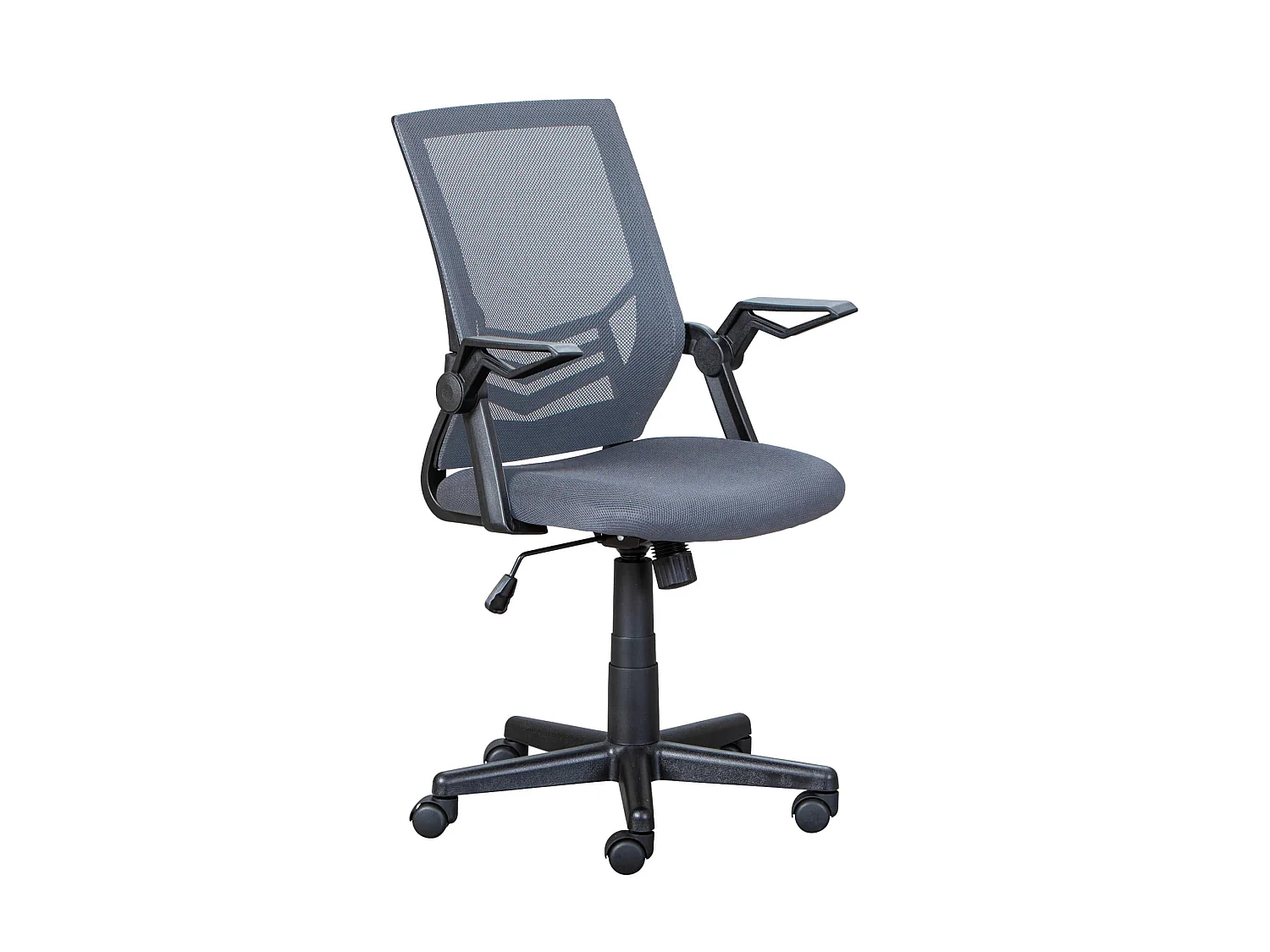Chaise de bureau réglable grise en maille - FT12074
