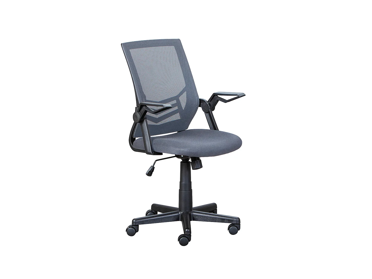 Chaise de bureau réglable grise en maille - FT12074