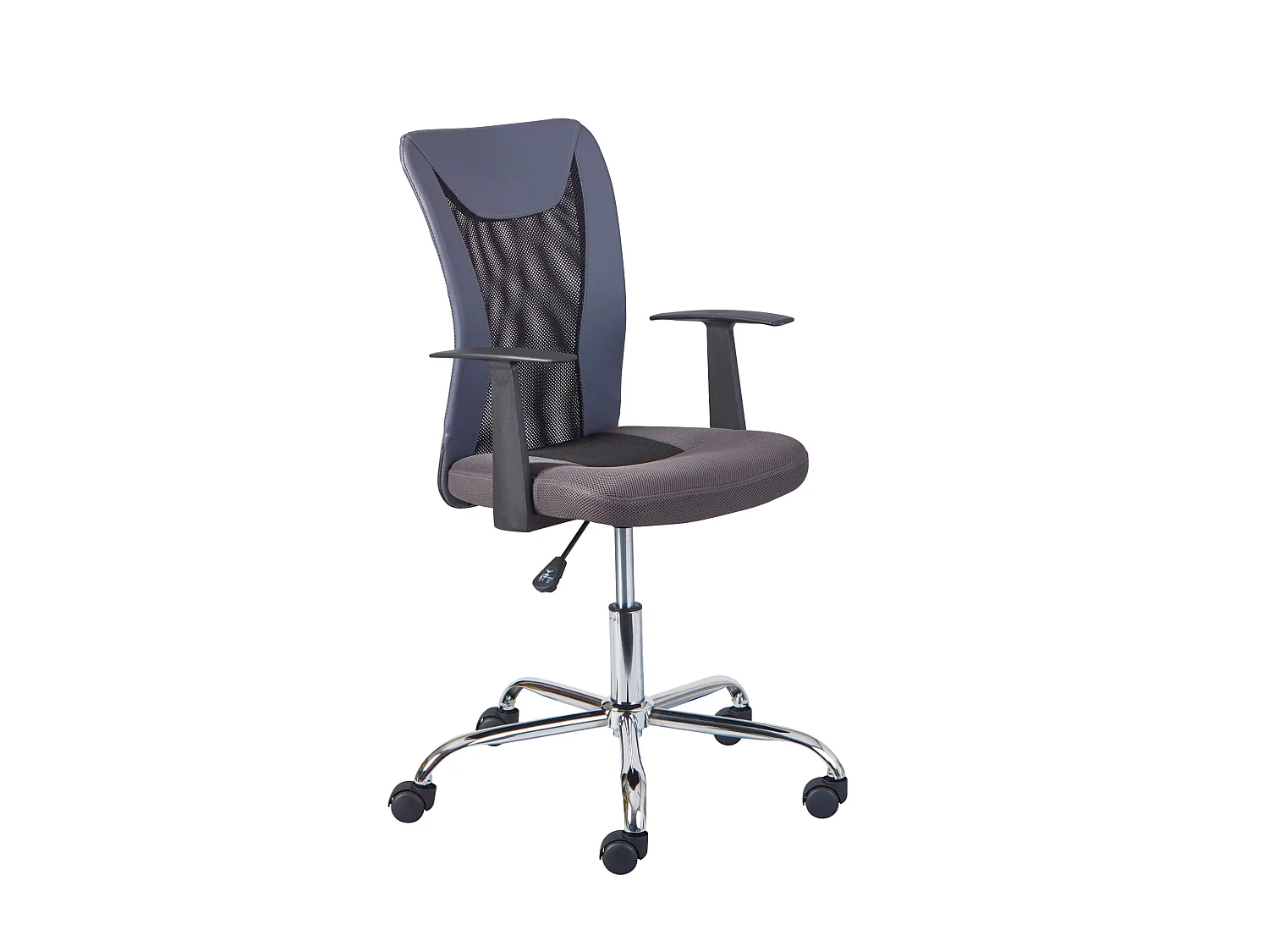 Chaise de bureau réglable grise en maille - FT12073
