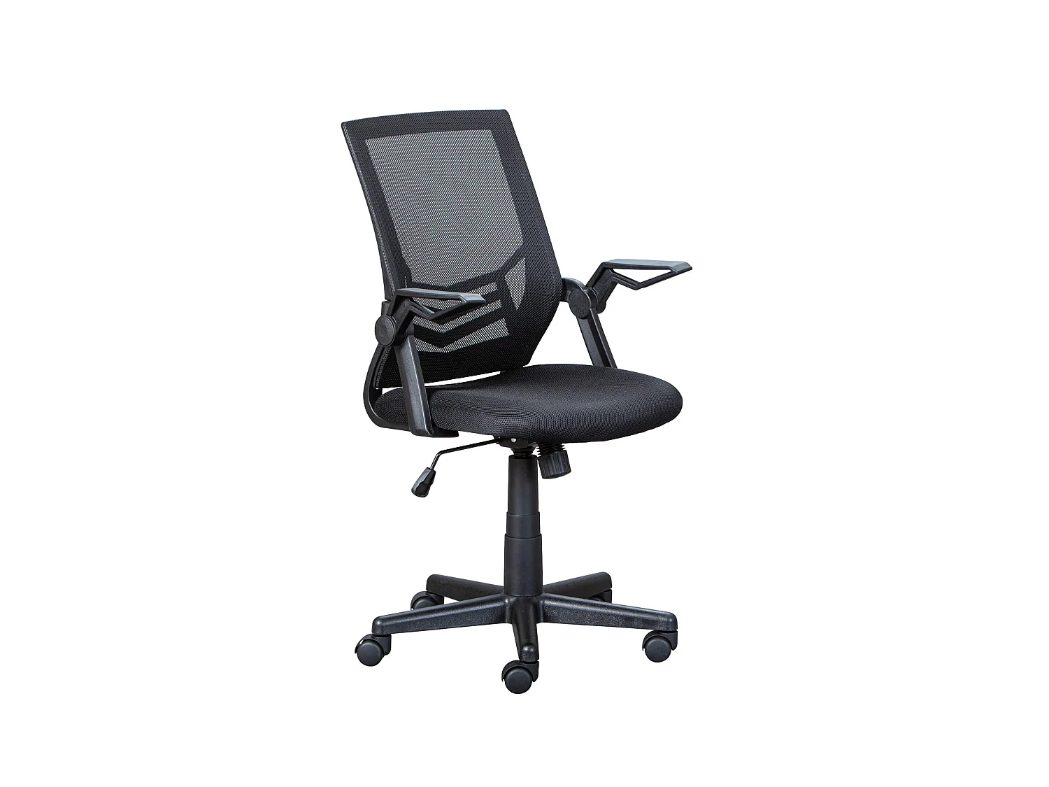 Chaise de bureau réglable noire en maille - FT12074