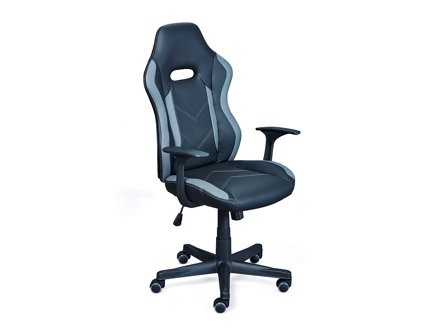 Fauteuil de bureau réglable noir et gris - FT12080
