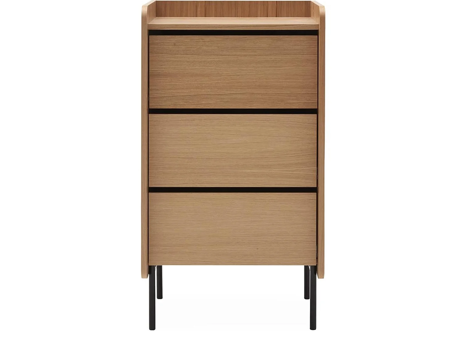 Commode 3 tiroirs avec pieds en métal noir - CO0081